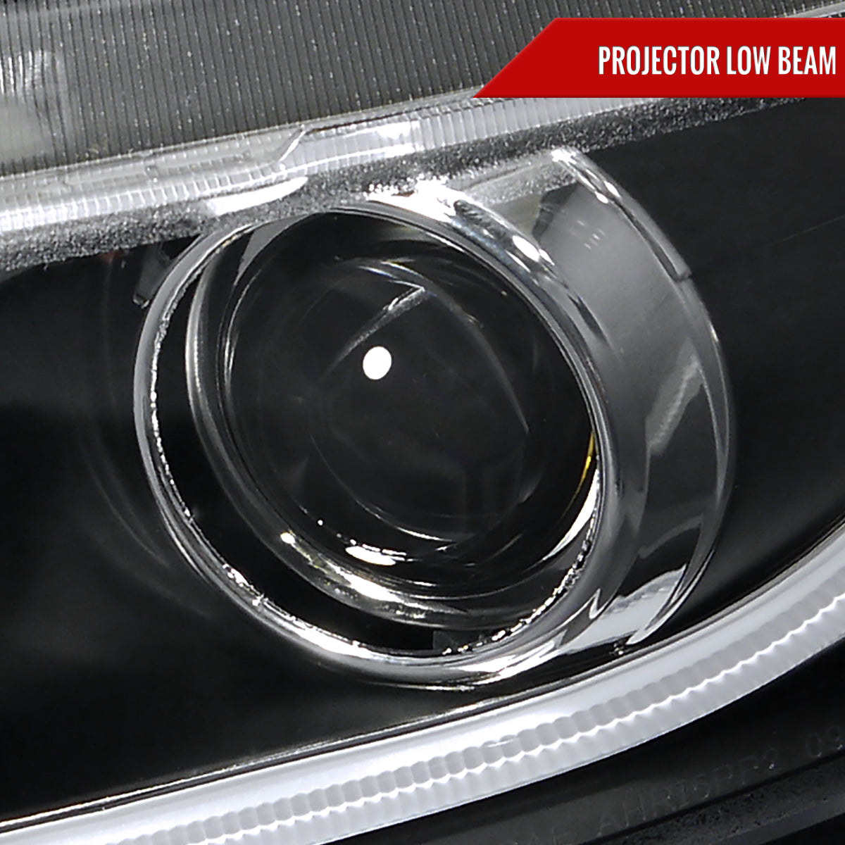 2012-2013 Honda Civic Coupe / 2012-2015 Civic Sedan LED Bar Projector Headlights (Matte Black Housing/Clear Lens)