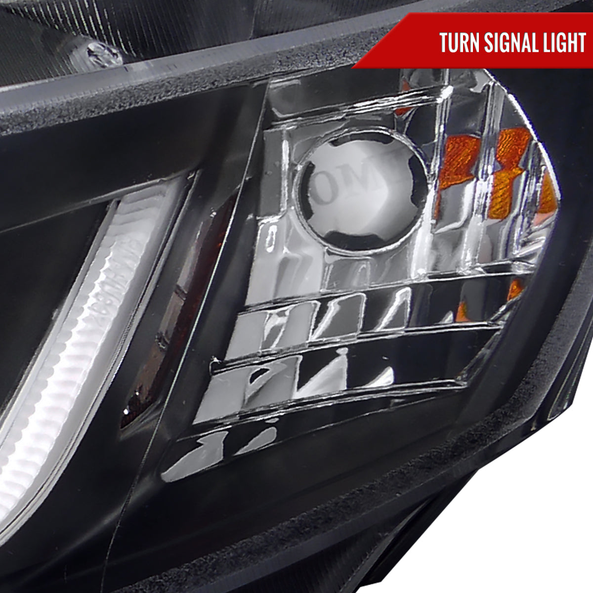 2012-2013 Honda Civic Coupe / 2012-2015 Civic Sedan LED Bar Projector Headlights (Matte Black Housing/Clear Lens)