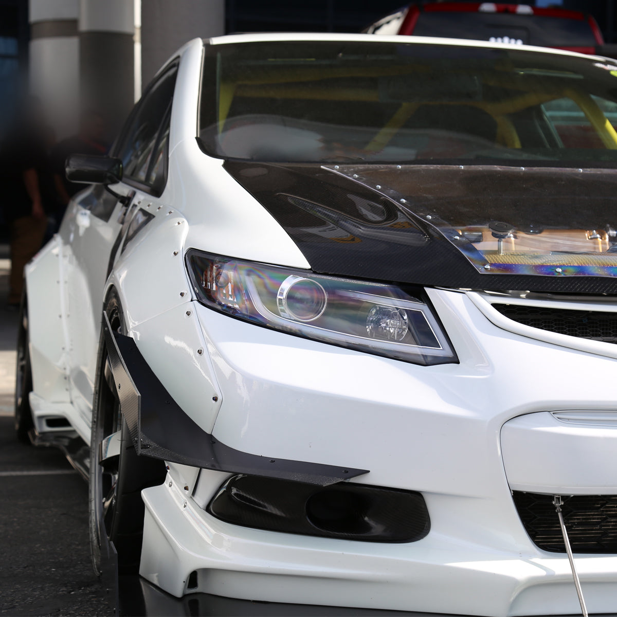 2012-2013 Honda Civic Coupe / 2012-2015 Civic Sedan LED Bar Projector Headlights (Matte Black Housing/Clear Lens)
