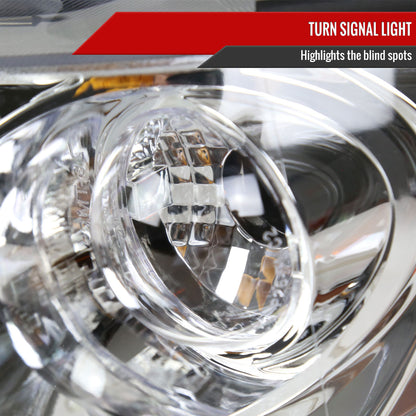 1992-1995 Honda Civic Dual Halo Projector Headlights (Chrome Housing/Clear Lens)