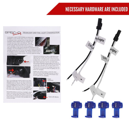 2000-2006 GMC Sierra/Denali/Yukon LED Strip Projector Headlights (Chrome Housing/Clear Lens)