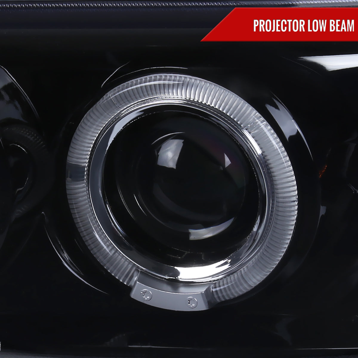 1999-2006 GMC Sierra/ 2000-2006 Yukon/Yukon XL Dual Halo Projector Headlights (Glossy Black Housing/Smoked Lens)