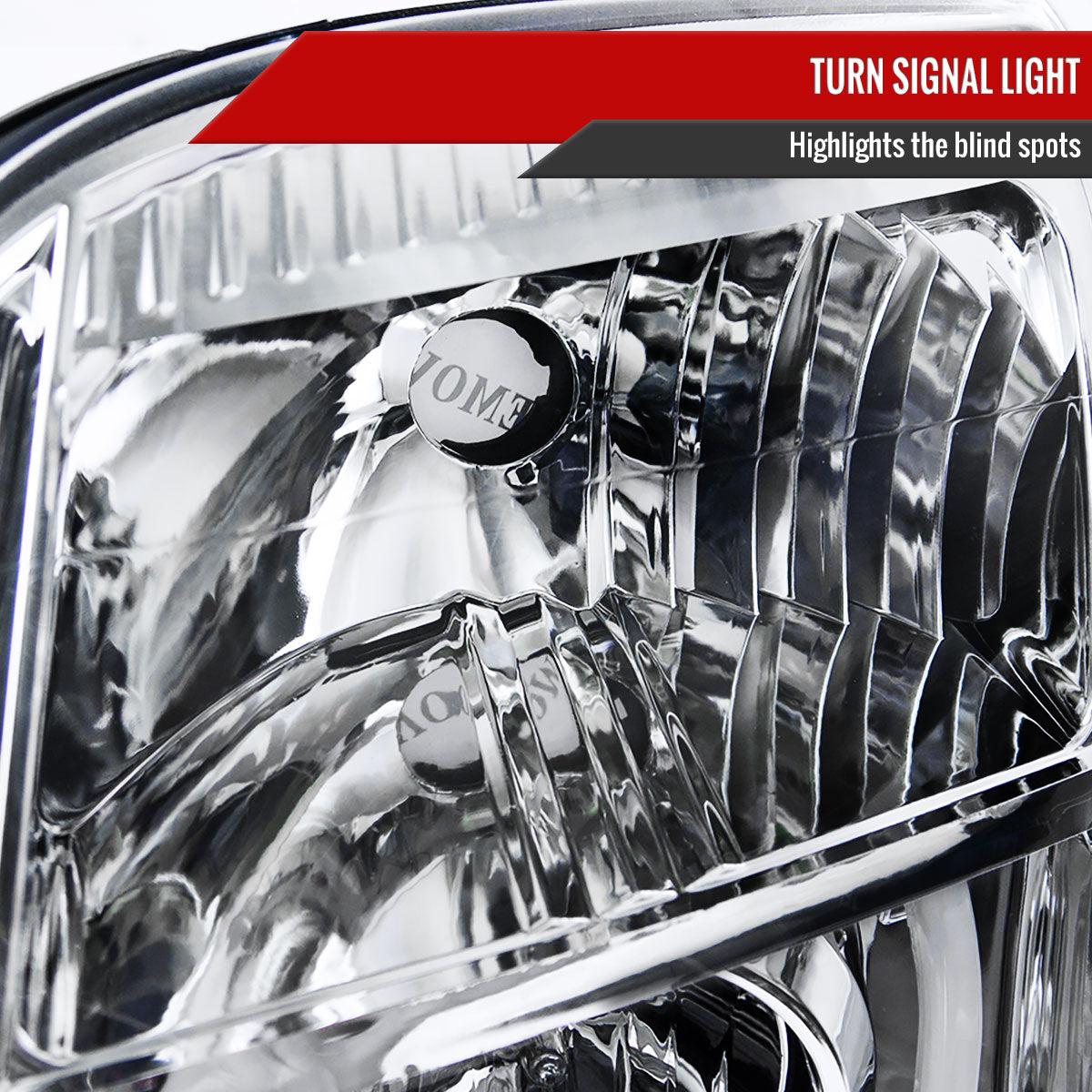 2007-2014 GMC Yukon/Yukon XL 1500/2500 LED U-Bar Projector Headlights (Chrome Housing/Clear Lens)