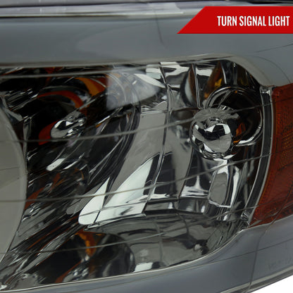 2002-2005 Dodge Ram 1500 / 2003-2005 Dodge Ram 2500 / 3500 LED Tube Projector Headlights (Chrome Housing/Smoked Lens)