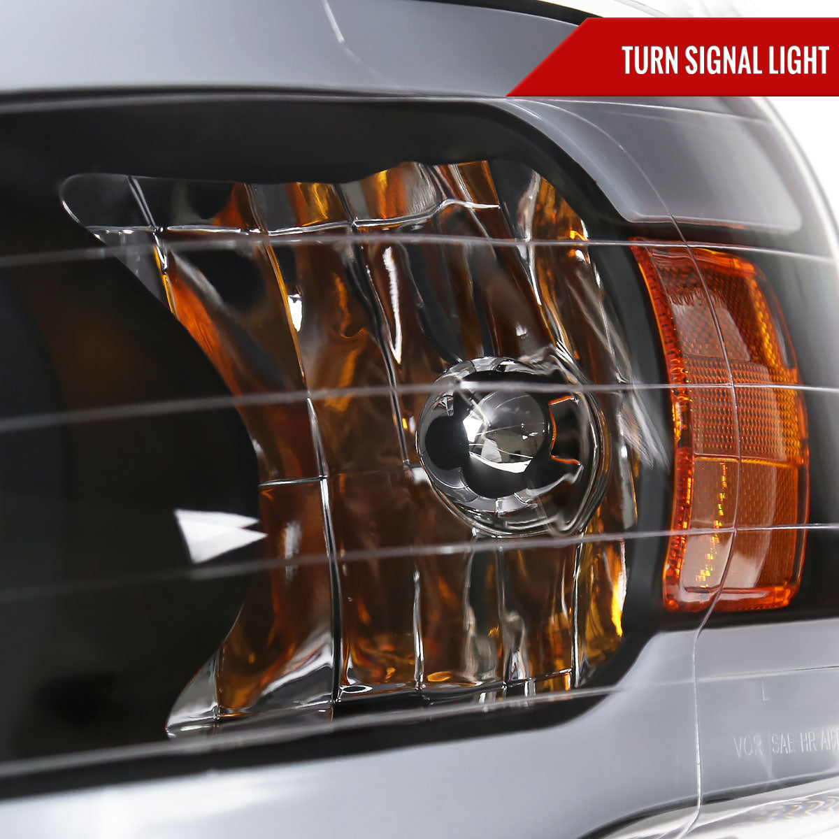 2002-2005 Dodge Ram 1500 / 2003-2005 Dodge Ram 2500 / 3500 LED Tube Projector Headlights(Matte Black Housing/Clear Lens)