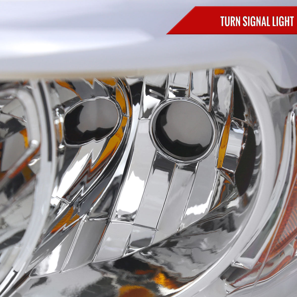 2006-2008 Dodge RAM 1500/ 2006-2009 Dodge RAM 2500/3500 LED Tube Projector Headlights (Chrome Housing/Clear Lens)
