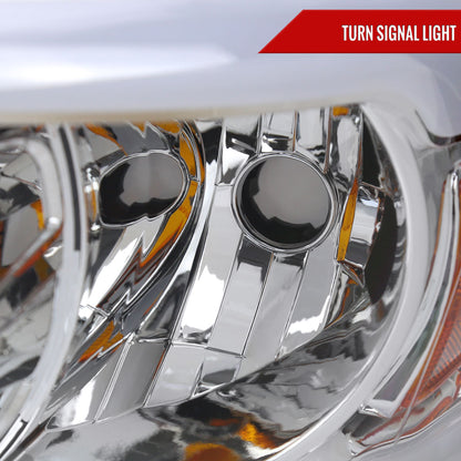 2006-2008 Dodge RAM 1500/ 2006-2009 Dodge RAM 2500/3500 LED Tube Projector Headlights (Chrome Housing/Clear Lens)