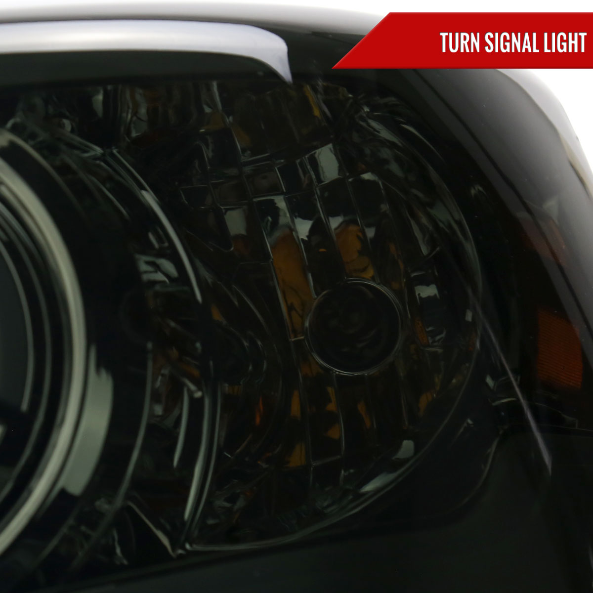 2006-2008 Dodge RAM 1500/ 2006-2009 Dodge RAM 2500/3500 LED Tube Projector Headlights (Chrome Housing/Smoked Lens)