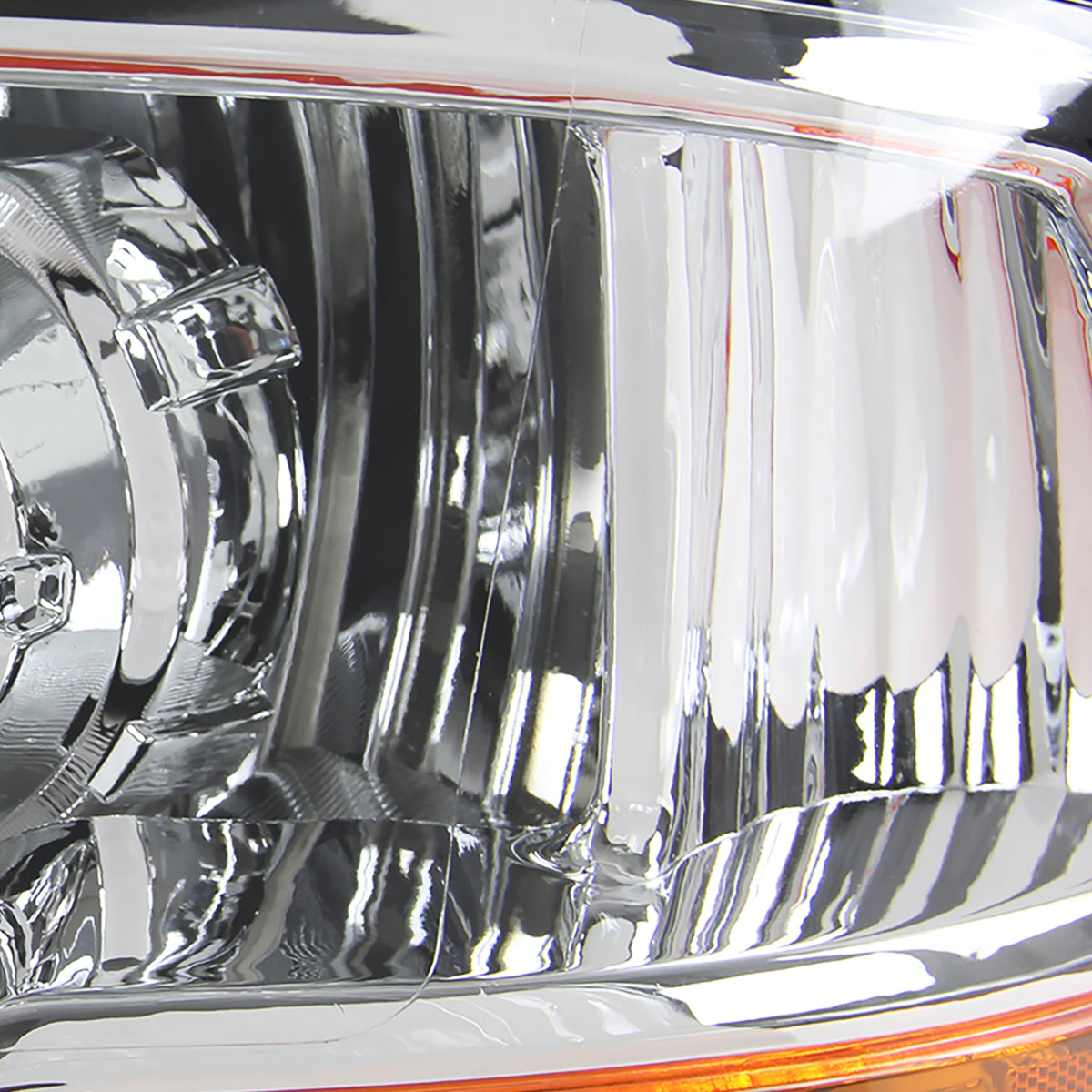 2009-2018 Dodge RAM 1500 / 2019-2021 RAM Classic / 2010-2018 RAM 2500 3500 Retro Style Projector Headlights (Chrome Housing/Clear Lens)