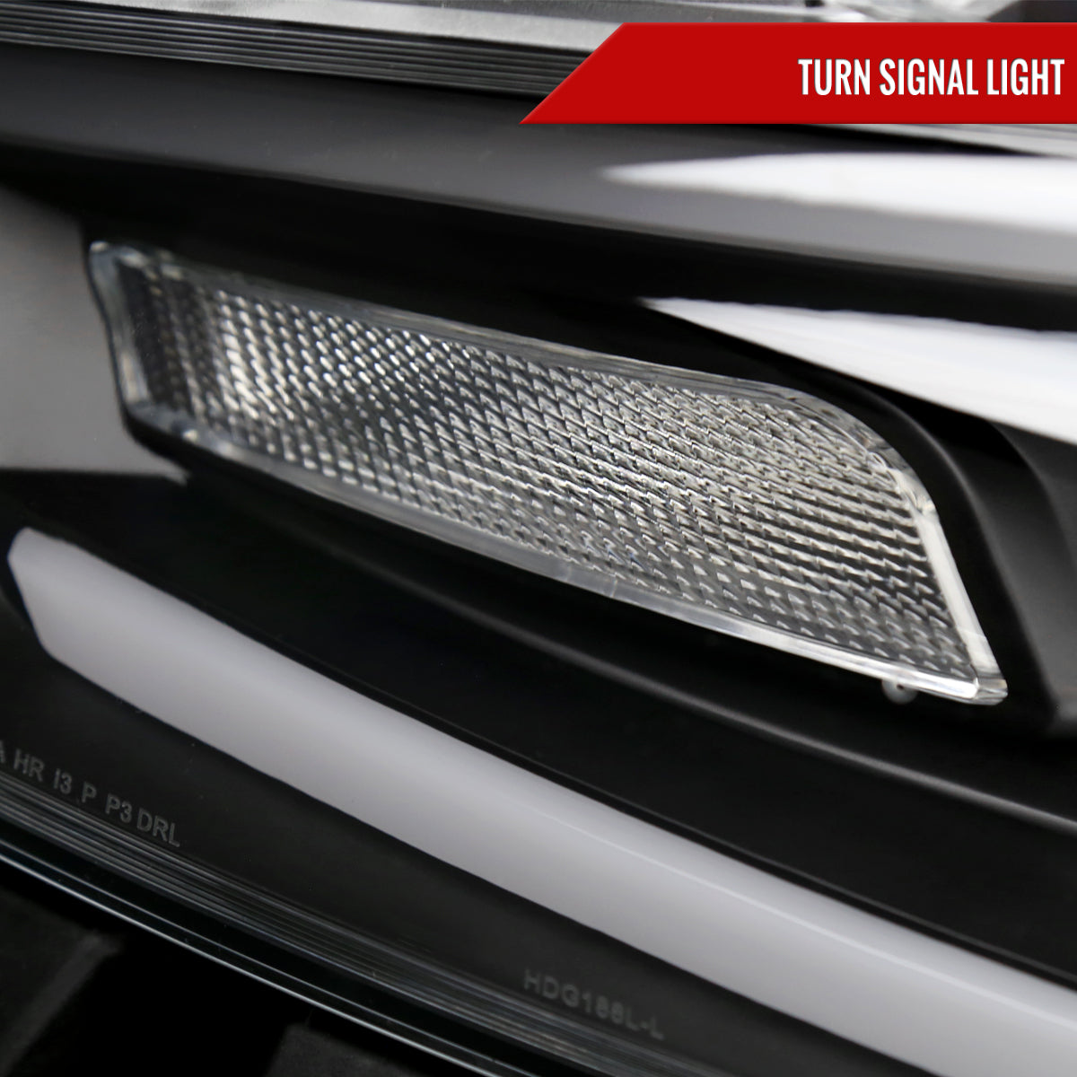 2013-2016 Dodge Dart Switchback Sequential Animated LED Bar Projector Headlights (Matte Black Housing/Clear Lens)