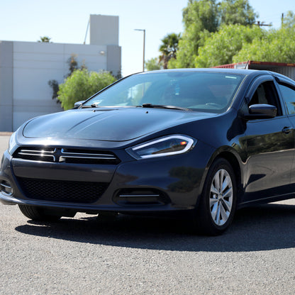 2013-2016 Dodge Dart Switchback Sequential Animated LED Bar Projector Headlights (Matte Black Housing/Clear Lens)