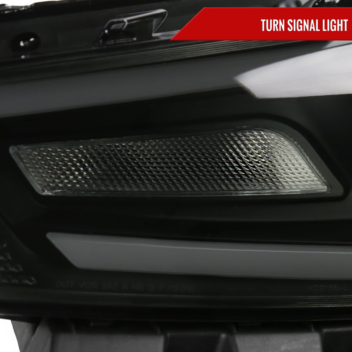 2013-2016 Dodge Dart Switchback Sequential Animated LED Bar Projector Headlights (Matte Black Housing/Smoked Lens)