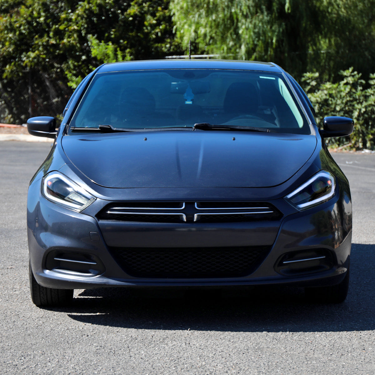 2013-2016 Dodge Dart Switchback Sequential Animated LED Bar Projector Headlights (Matte Black Housing/Smoked Lens)
