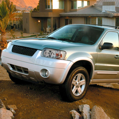 2005-2007 Ford Escape Dual Halo Projector Headlights w/ SMD LED Light Strip (Chrome Housing/Clear Lens)