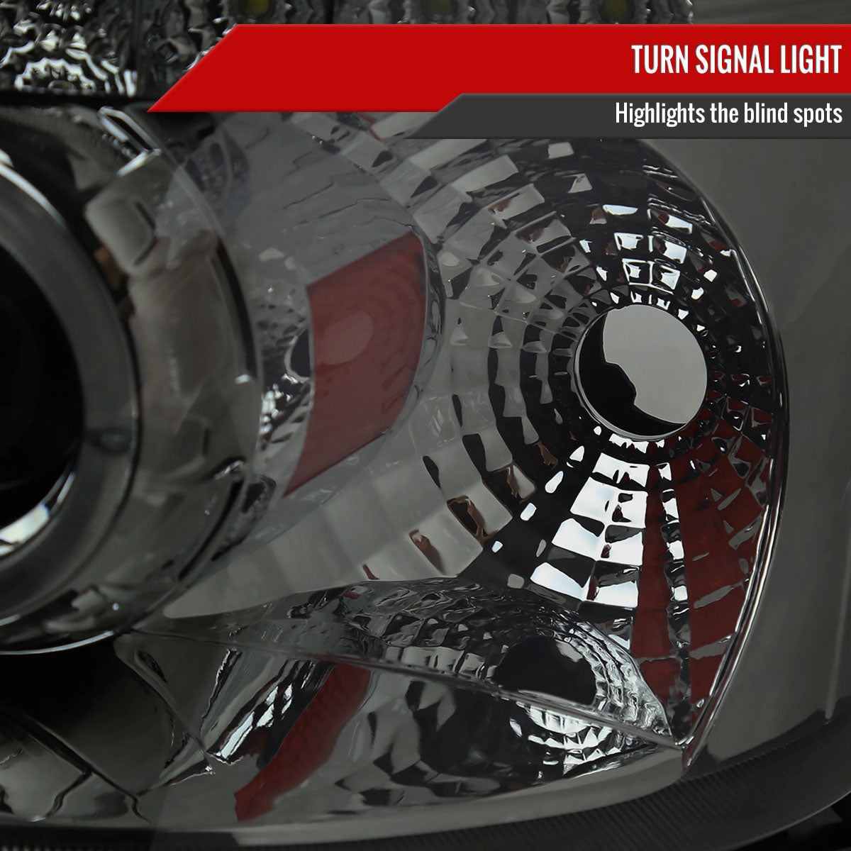 2005-2007 Ford Escape Dual Halo Projector Headlights w/ SMD LED Light Strip (Chrome Housing/Smoked Lens)