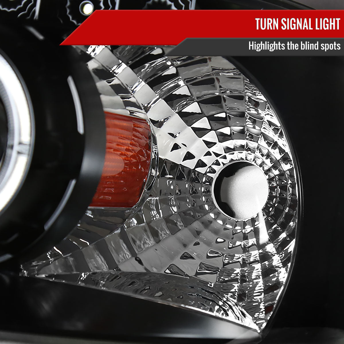 2005-2007 Ford Escape Dual Halo Projector Headlights w/ SMD LED Light Strip (Matte Black Housing/Clear Lens)
