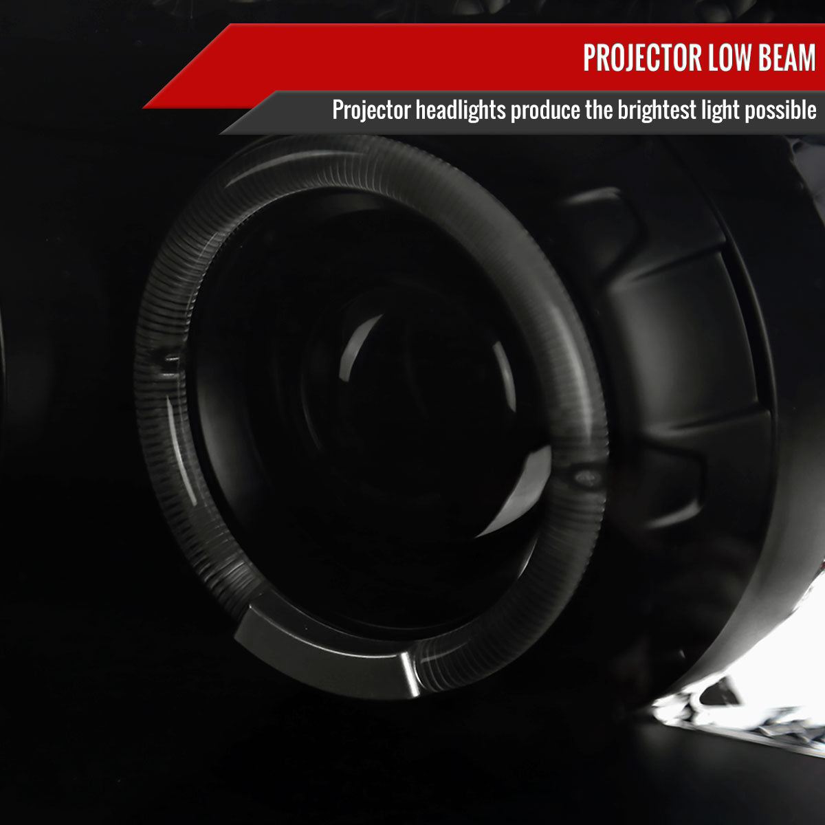 2005-2007 Ford Escape Dual Halo Projector Headlights w/ SMD LED Light Strip (Black Housing/Smoked Lens)