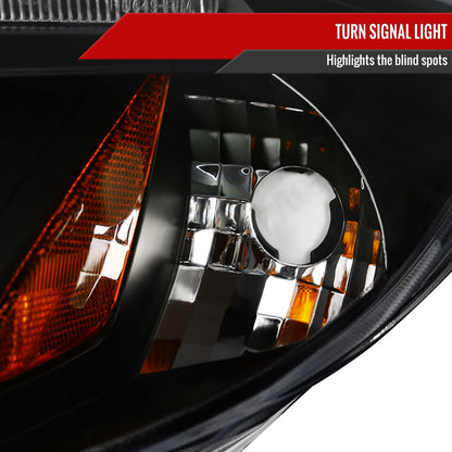 2006-2012 Mitsubishi Eclipse Dual Halo Projector Headlights (Matte Black Housing/Clear Lens)