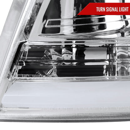 2004-2008 Ford F-150/ 2006-2008 Lincoln Mark LT LED C-Bar Projector Headlights (Chrome Housing/Clear Lens)