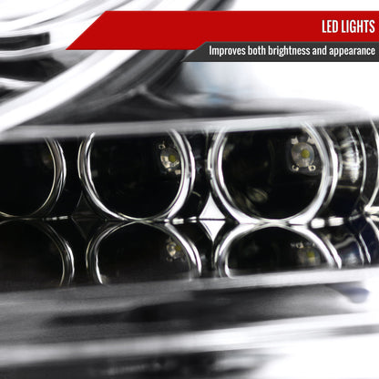 2004-2008 Ford F-150/ 2006-2008 Lincoln Mark LT Dual Halo Projector Headlights (Chrome Housing/Clear Lens)