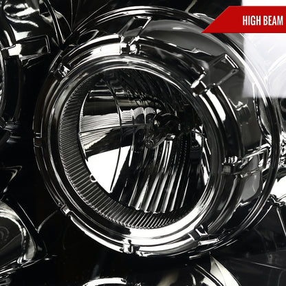 2004-2008 Ford F-150/ 2006-2008 Lincoln Mark LT Switchback Sequential LED C-Bar Projector Headlights (Chrome Housing/Smoked Lens)