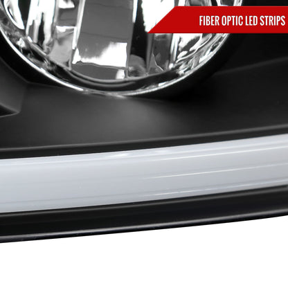 2004-2008 Ford F-150/ 2006-2008 Lincoln Mark LT LED Tube Projector Headlights (Matte Black Housing/Clear Lens)