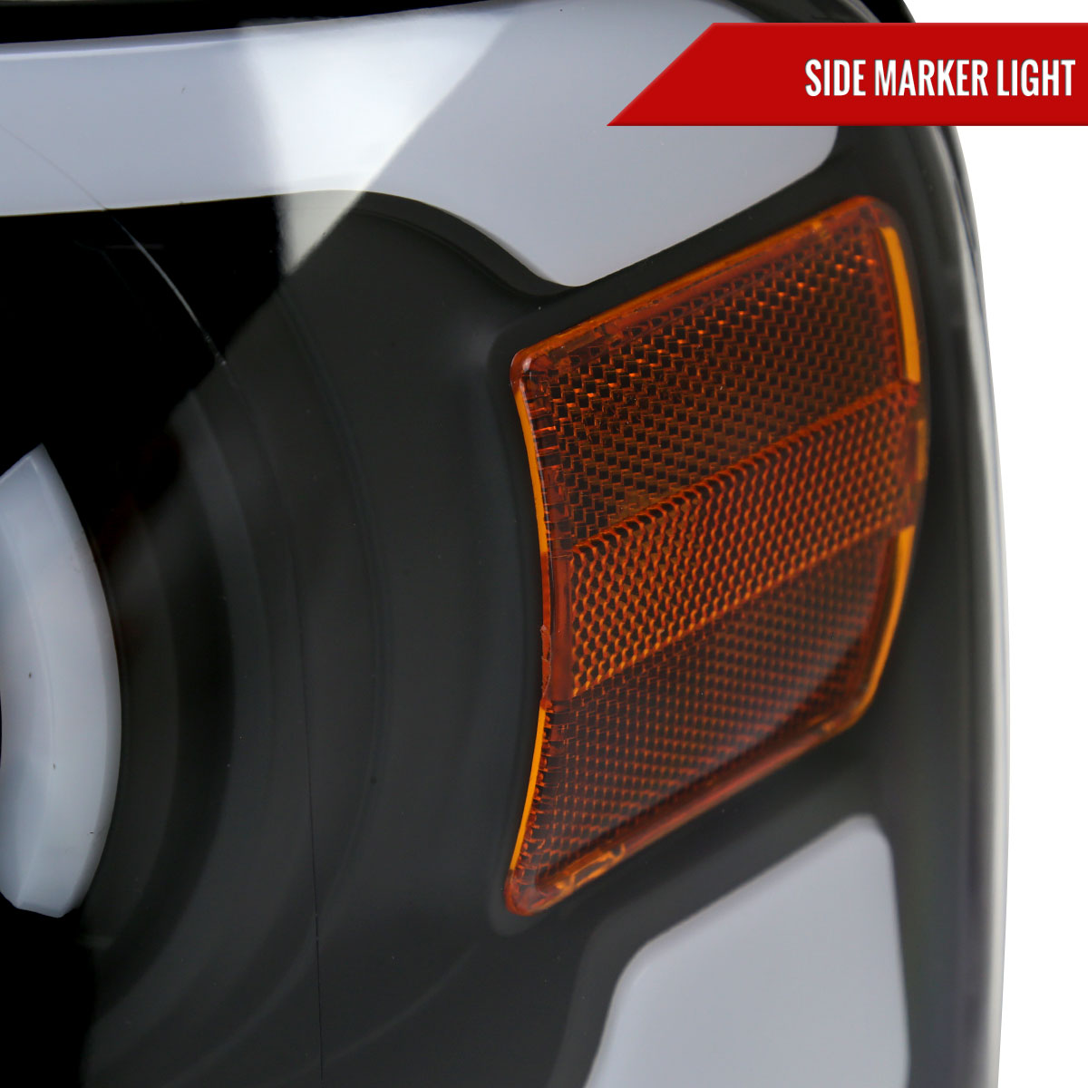 2004-2008 Ford F-150/ 2006-2008 Lincoln Mark LT LED Tube Projector Headlights (Matte Black Housing/Clear Lens)