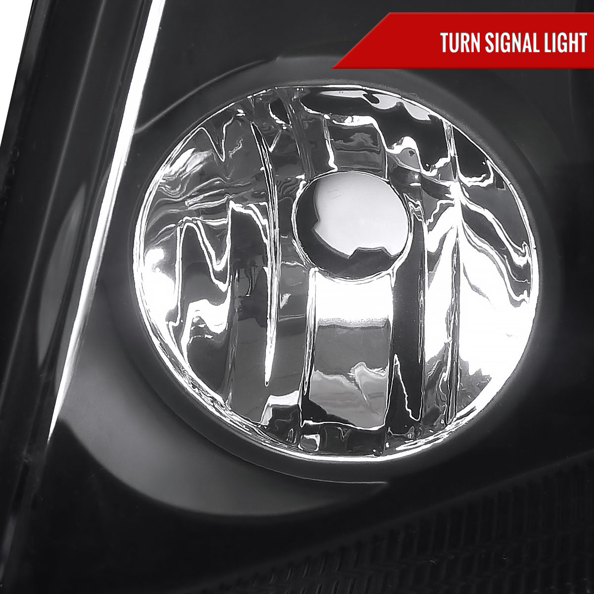 2004-2008 Ford F-150/ 2006-2008 Lincoln Mark LT Projector Headlights w/ Amber Reflectors (Matte Black Housing/Clear Lens)