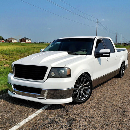 2004-2008 Ford F-150/ 2006-2008 Lincoln Mark LT Projector Headlights w/ Amber Reflectors (Matte Black Housing/Clear Lens)