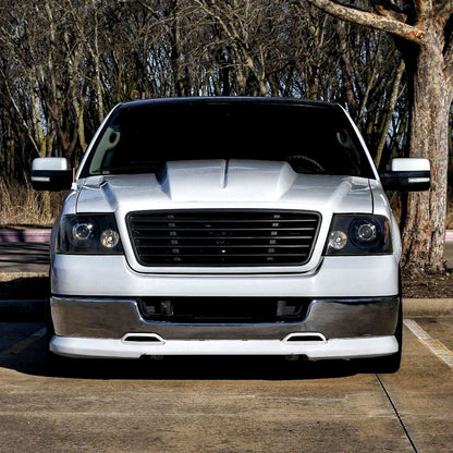 2004-2008 Ford F-150/ 2006-2008 Lincoln Mark LT Projector Headlights w/ Amber Reflectors (Matte Black Housing/Clear Lens)
