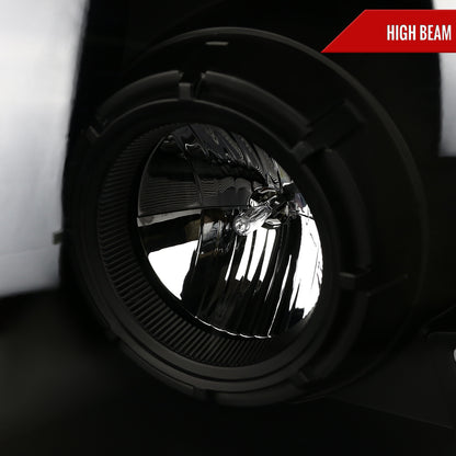 2004-2008 Ford F-150/ 2006-2008 Lincoln Mark LT Switchback Sequential LED C-Bar Projector Headlights (Matte Black Housing/Clear Lens)