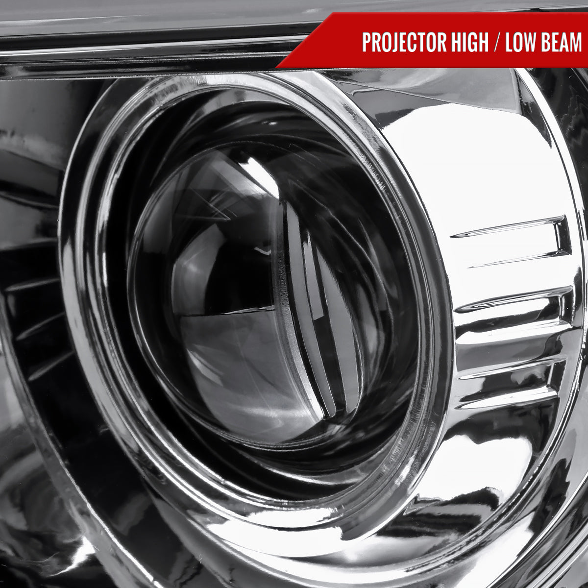 2009-2014 Ford F-150 LED C-Bar Projector Headlights (Chrome Housing/Clear Lens)