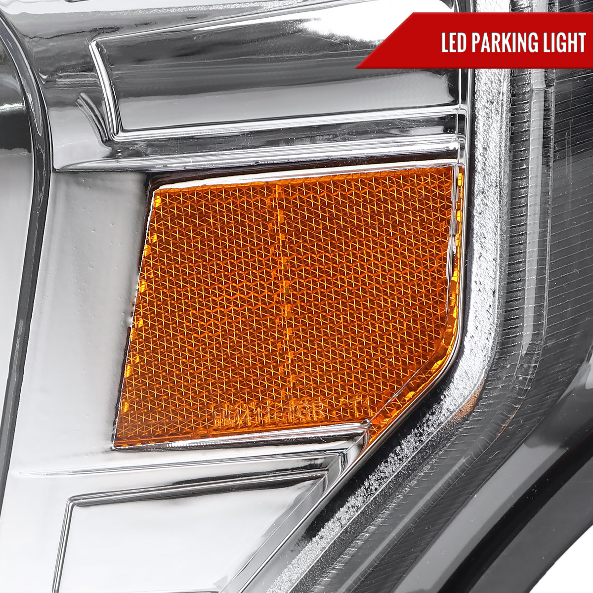 2009-2014 Ford F-150 LED C-Bar Projector Headlights (Chrome Housing/Clear Lens)