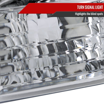 2009-2014 Ford F-150 Dual Halo Projector Headlights (Chrome Housing/Clear Lens)