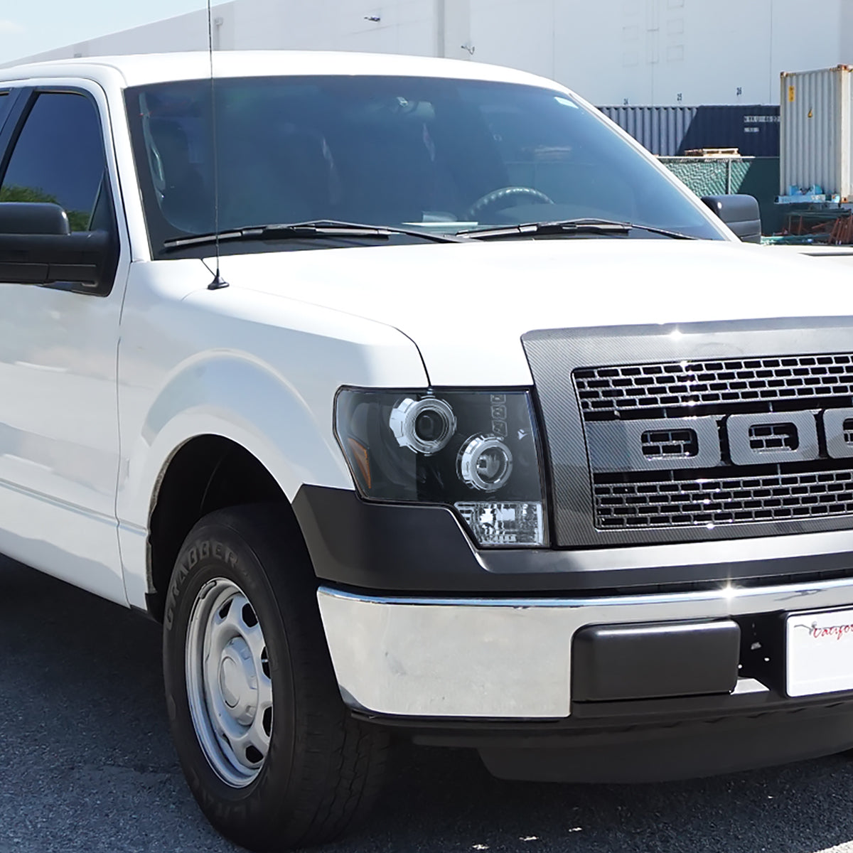 2009-2014 Ford F-150 Dual Halo Projector Headlights (Jet Black Housing/Clear Lens)