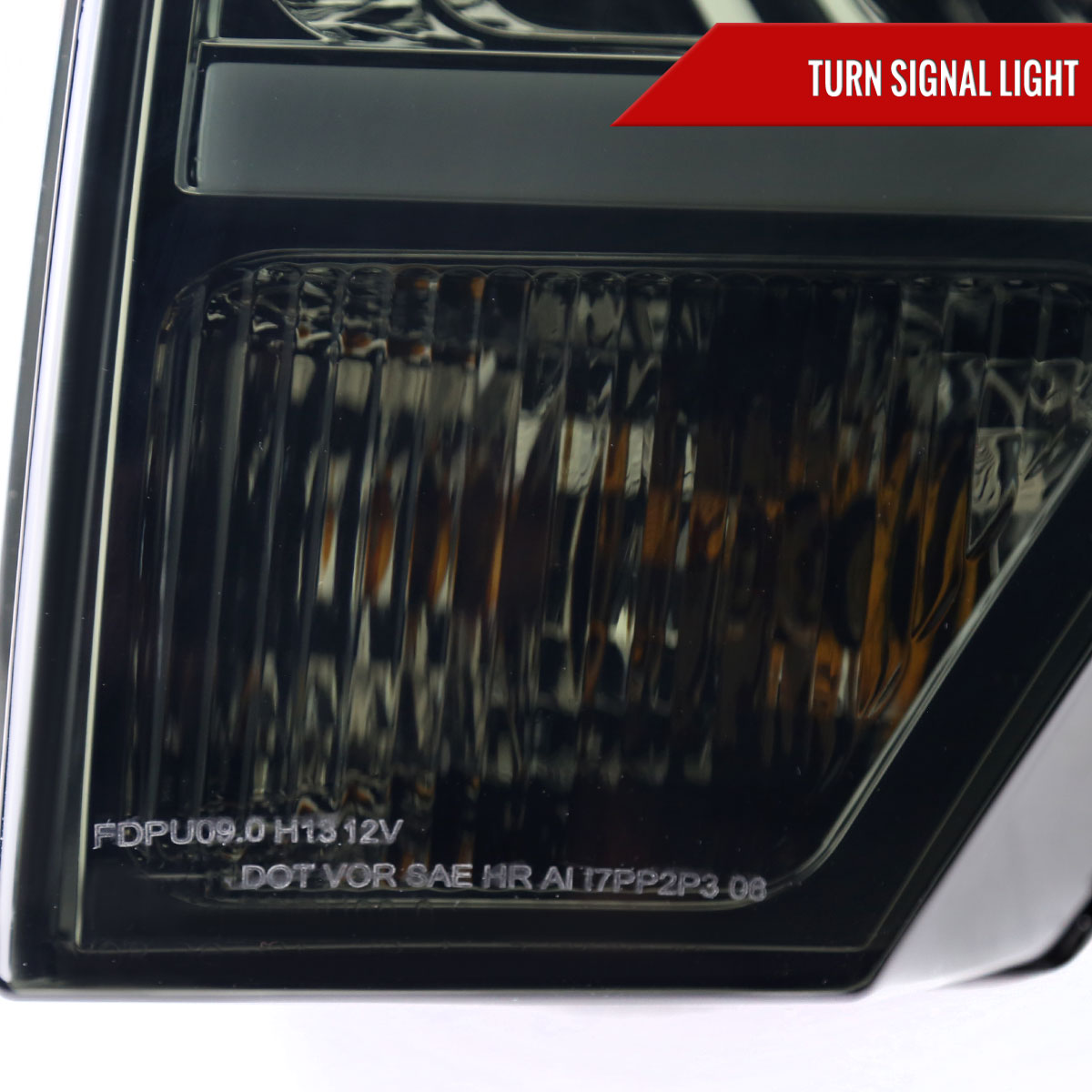 2009-2014 Ford F-150 LED Strip Projector Headlights (Chrome Housing/Smoked Lens)
