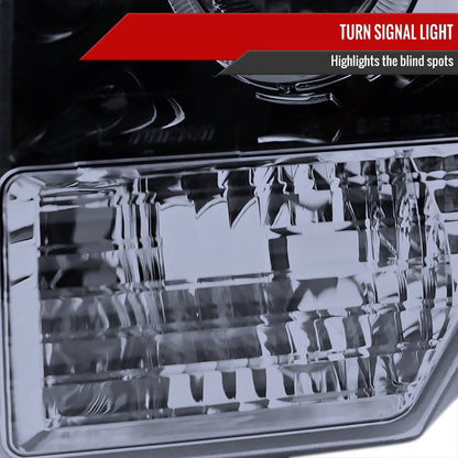 2009-2014 Ford F-150 Dual Halo Projector Headlights (Glossy Black Housing/Smoked Lens)
