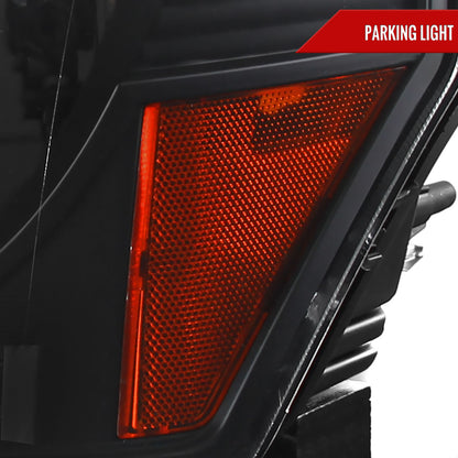 2009-2014 Ford F-150 Projector Headlights w/ LED Light Strip (Matte Black Housing/Clear Lens)