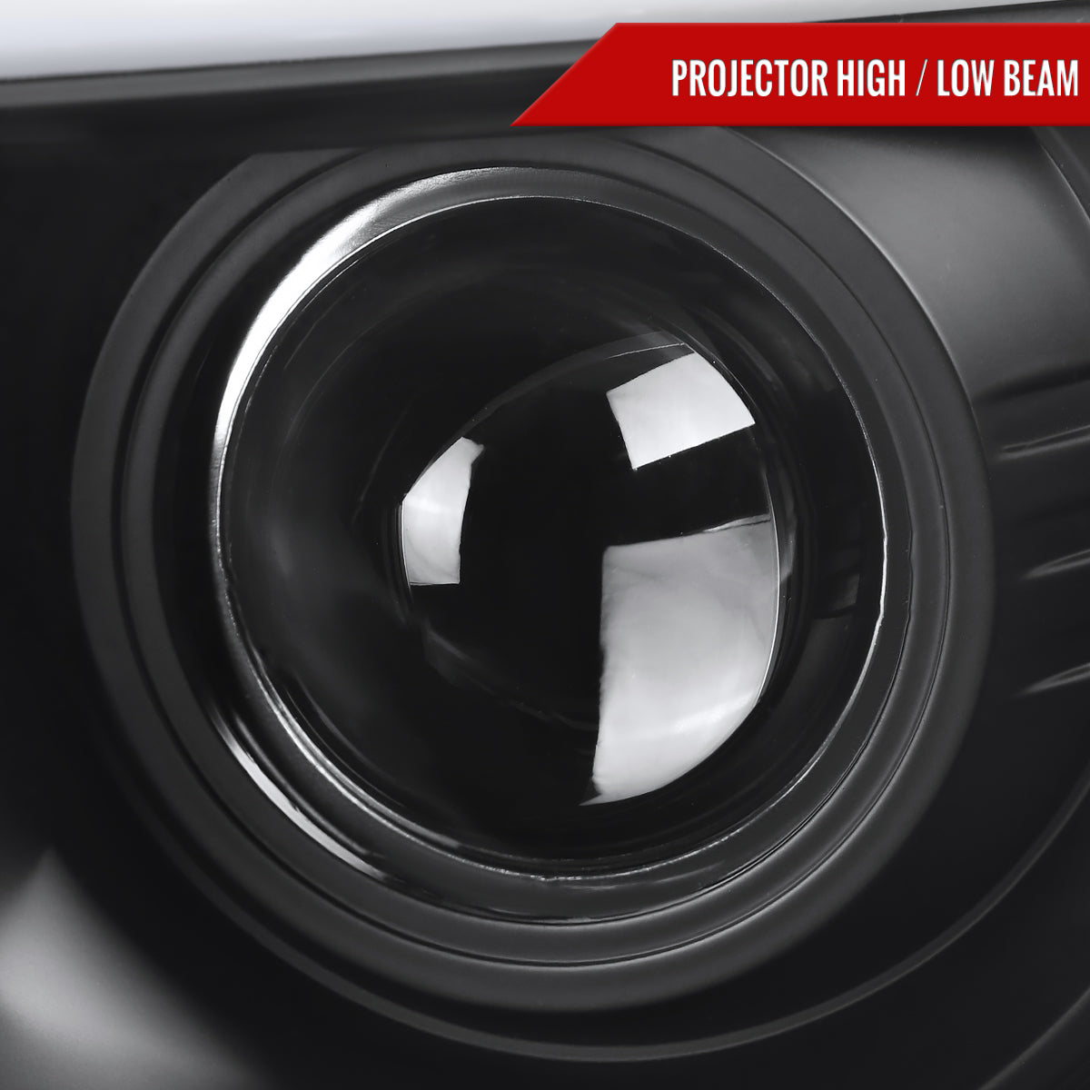 2009-2014 Ford F-150 LED C-Bar Projector Headlights (Matte Black Housing/Clear Lens)