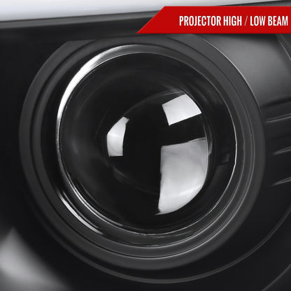 2009-2014 Ford F-150 LED C-Bar Projector Headlights (Matte Black Housing/Clear Lens)