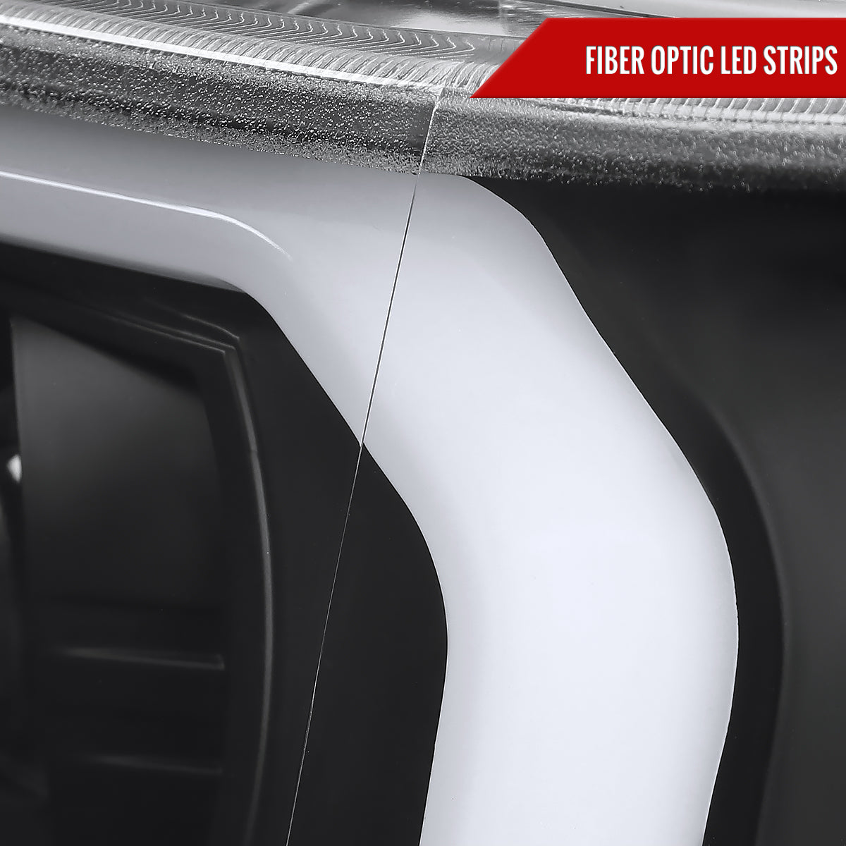 2009-2014 Ford F-150 LED C-Bar Projector Headlights (Matte Black Housing/Clear Lens)