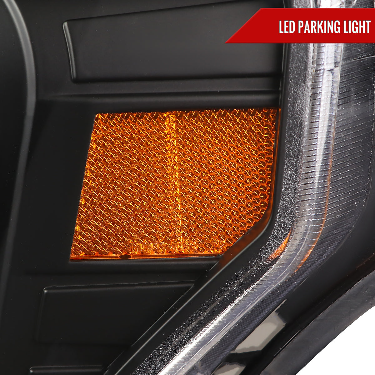 2009-2014 Ford F-150 LED C-Bar Projector Headlights (Matte Black Housing/Clear Lens)