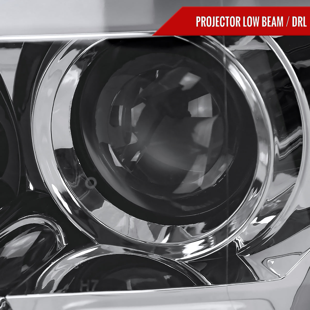 2015-2017 Ford F-150 LED Bar Projector Headlights - RS (Chrome Housing/Clear Lens)