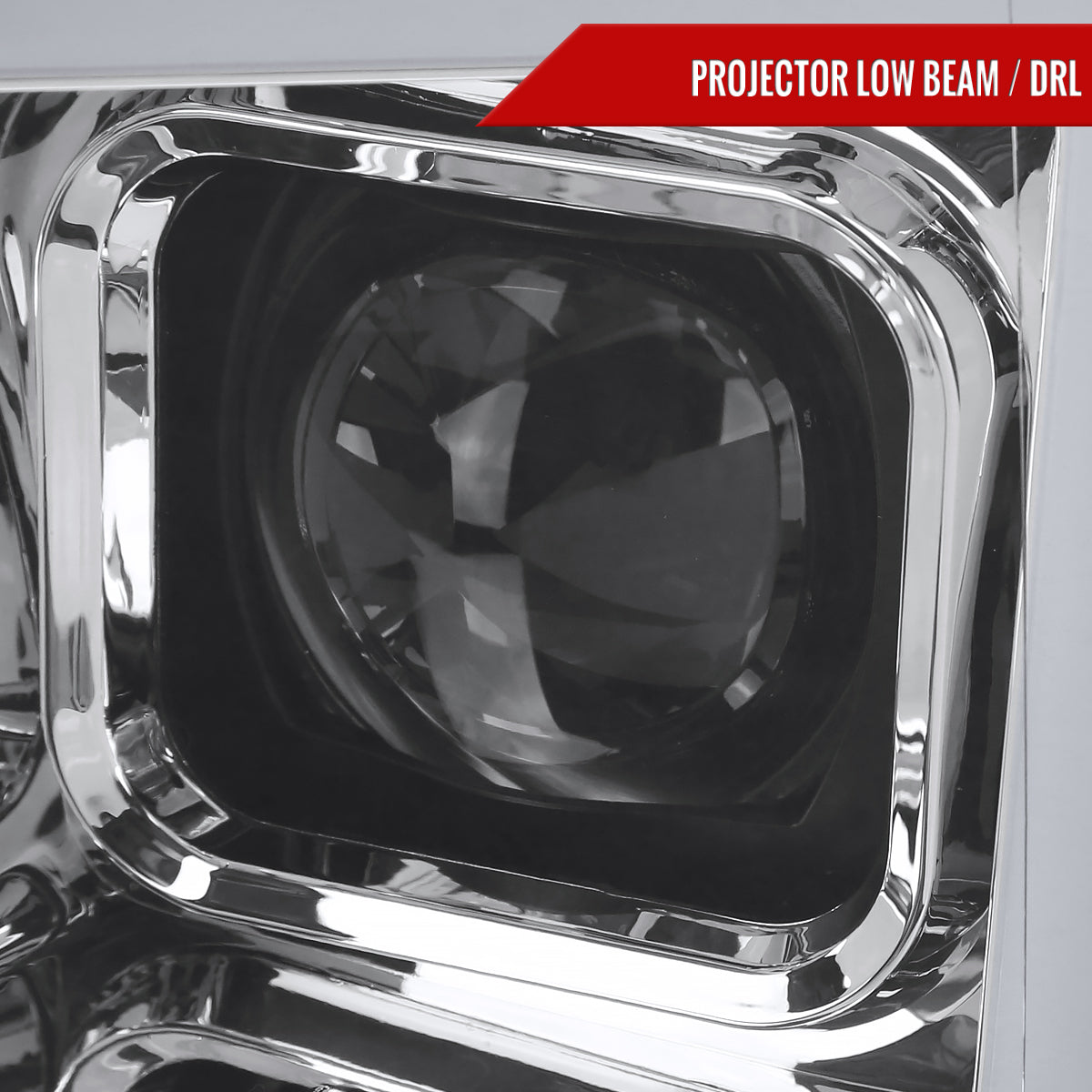 2018-2020 Ford F-150 LED C-Bar Projector Headlights w/ Switchback Sequential Turn Signal Lights (Chrome Housing / Clear Lens)