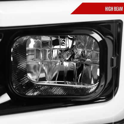 2018-2020 Ford F-150 LED C-Bar Projector Headlights (Glossy Black Housing / Clear Lens)