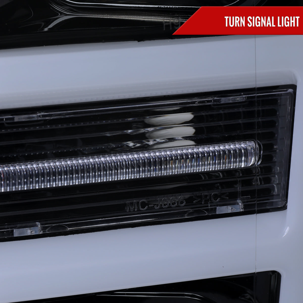 2018-2020 Ford F-150 LED C-Bar Projector Headlights (Black Housing / Smoked Lens)