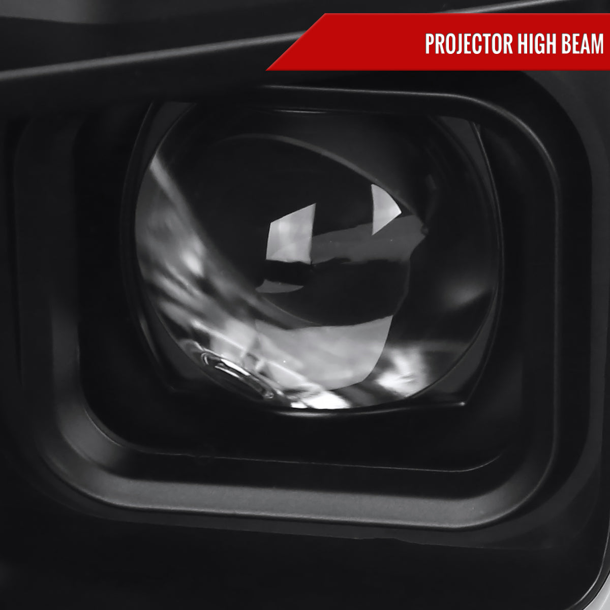 2018-2020 Ford F-150 LED C-Bar Projector Headlights w/ Switchback Sequential Turn Signal Lights (Matte Black Housing / Clear Lens)