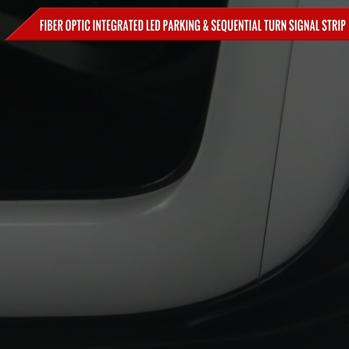2018-2020 Ford F-150 LED C-Bar Projector Headlights w/ Switchback Sequential Turn Signal Lights (Matte Black Housing / Smoked Lens)