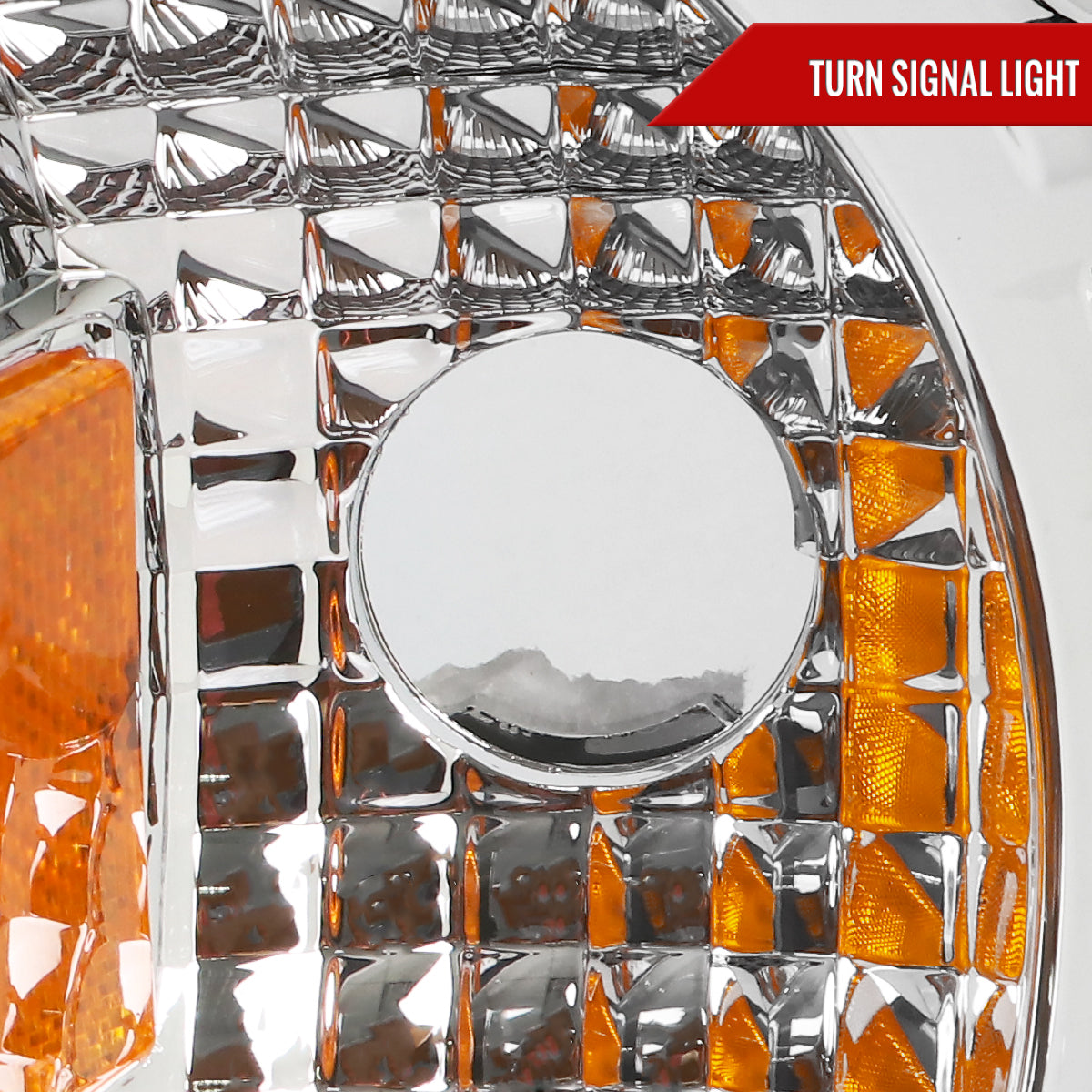 1997-2004 Ford F-150 / 1997-2002 Expedition LED C-Bar Projector Headlights (Chrome Housing/Clear Lens)