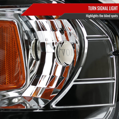1997-2004 Ford F-150 / 1997-2002 Expedition Dual Halo Projector Headlights (Chrome Housing/Clear Lens)